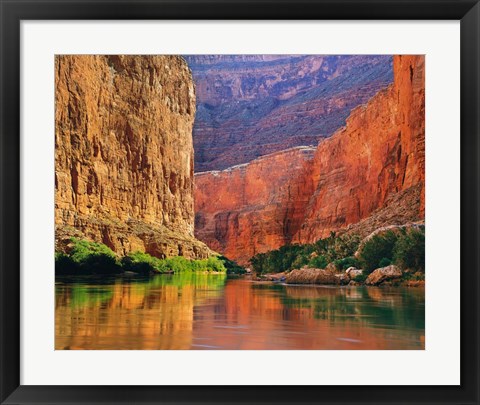 Framed Red Wall Gorge Print