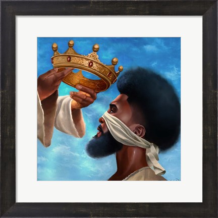 Framed Crown Me Lord - Man Print