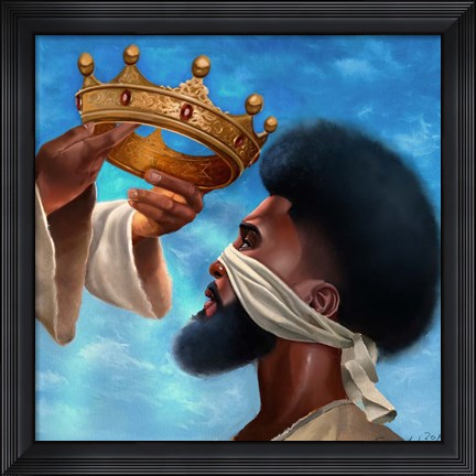 Framed Crown Me Lord - Man Print