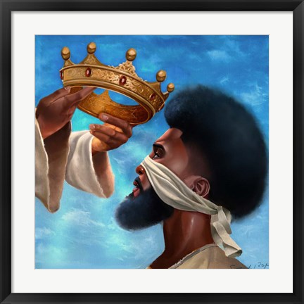 Framed Crown Me Lord - Man Print