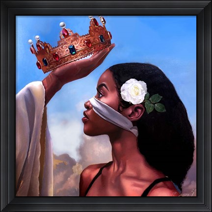 Framed Crown Me Lord - Woman Print