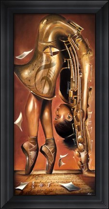 Framed Balletic Tune Print