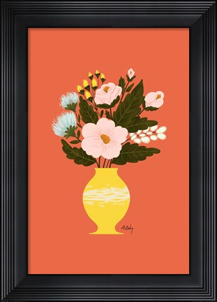 Framed Happy Flowers Print