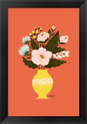 Framed Happy Flowers Print