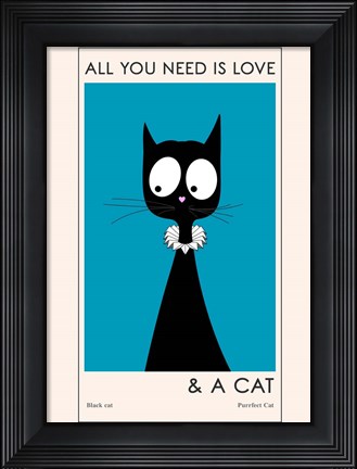 Framed All You Need Is Love Print