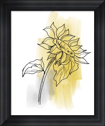 Framed Botanique en Gris 2 Print