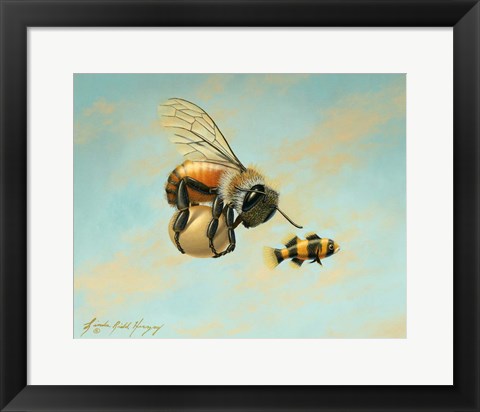 Framed Beeing Egg Snatched Print