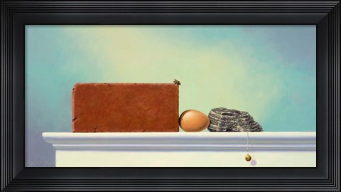 Framed Between a Rock and hard Place Print