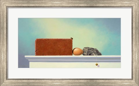 Framed Between a Rock and hard Place Print