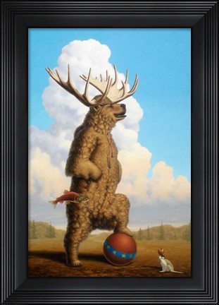 Framed When Griz Grew Up He Wanted To Be A Moose Print