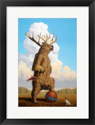 Framed When Griz Grew Up He Wanted To Be A Moose Print