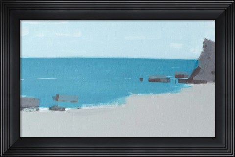 Framed Black Sea Shore Print