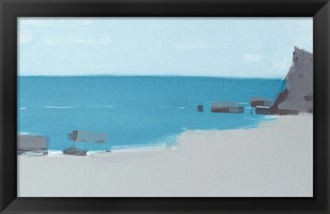 Framed Black Sea Shore Print