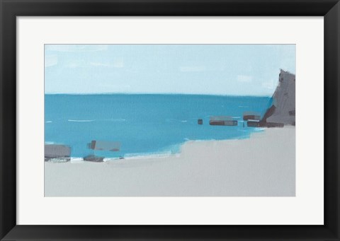 Framed Black Sea Shore Print