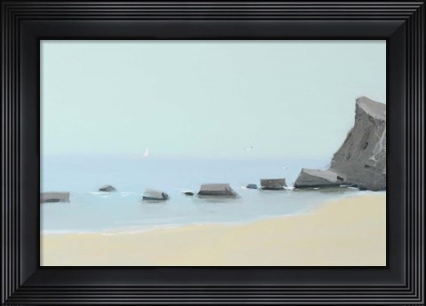 Framed Morning On The Black Sea Print
