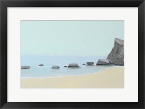 Framed Morning On The Black Sea Print