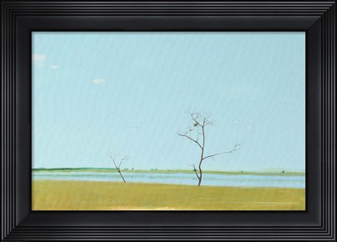 Framed On The Lake, September Print