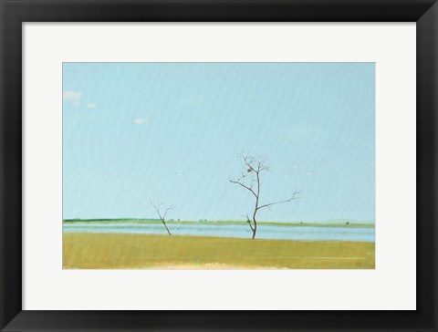 Framed On The Lake, September Print