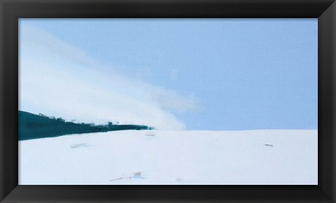 Framed Snowy Field Print