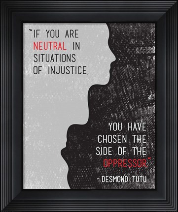Framed Injustice Print