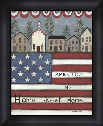 Framed America My Home Sweet Home Print