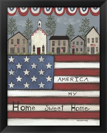 Framed America My Home Sweet Home Print