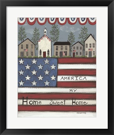 Framed America My Home Sweet Home Print