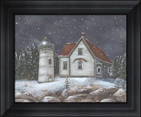 Framed Holiday Little River Print