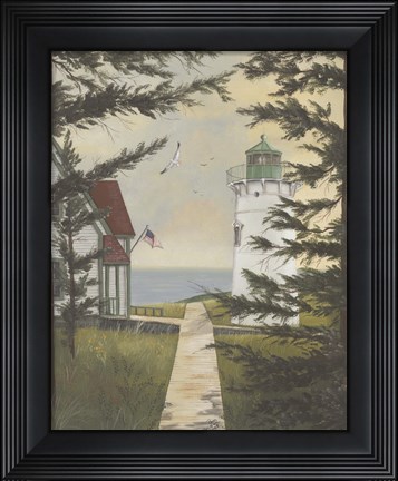 Framed Little River Through Trees Print