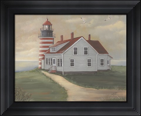 Framed West Quoddy at Sunrise Print