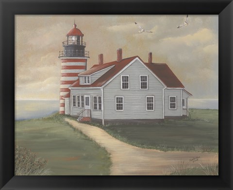 Framed West Quoddy at Sunrise Print