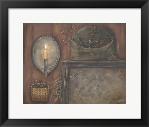 Framed Tin Sconce Print