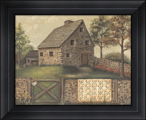 Framed Stone House Retreat Print