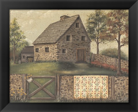 Framed Stone House Retreat Print