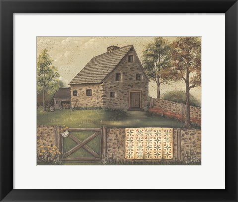 Framed Stone House Retreat Print