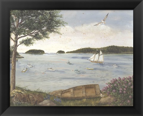 Framed Quiet Harbor Print