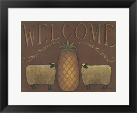 Framed Welcome Print