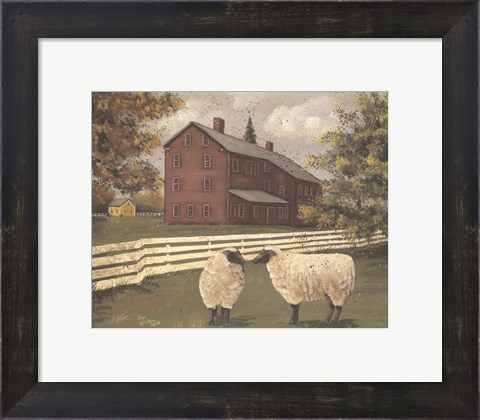 Framed Hancock Sheep Print