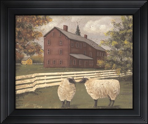 Framed Hancock Sheep Print