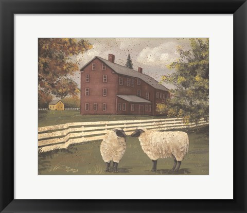 Framed Hancock Sheep Print