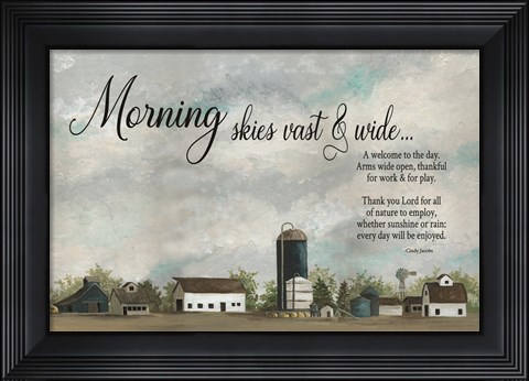 Framed Morning Skies Print