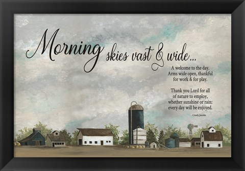 Framed Morning Skies Print