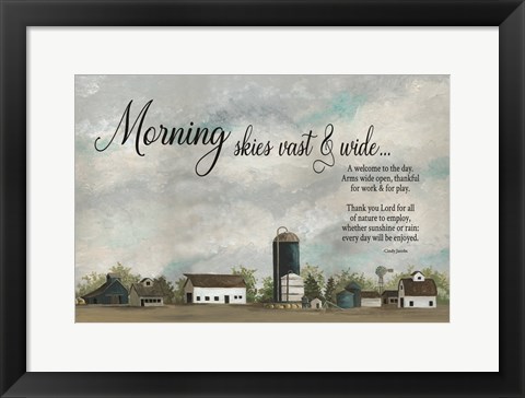 Framed Morning Skies Print