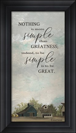 Framed Simple Print