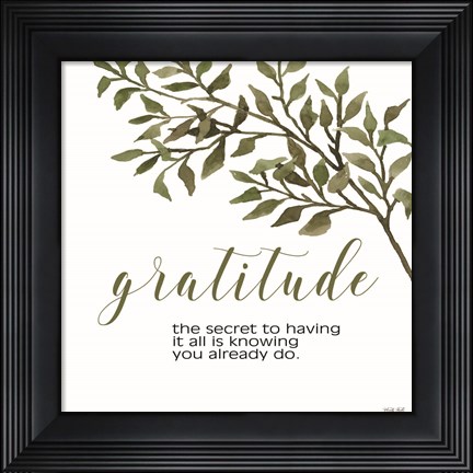 Framed Gratitude Print