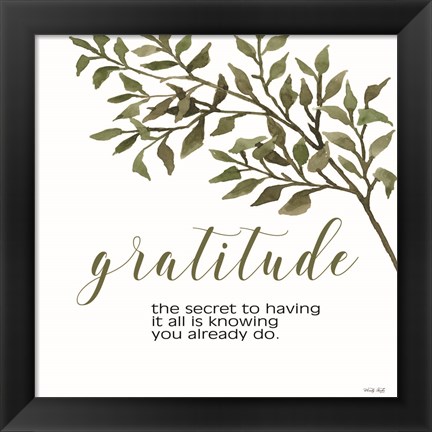 Framed Gratitude Print