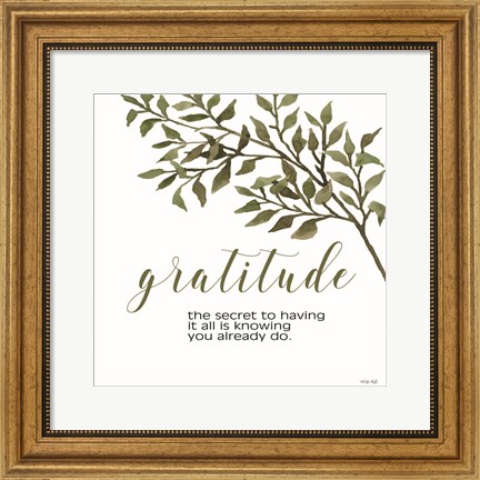 Framed Gratitude Print