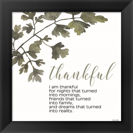 Framed Thankful Print