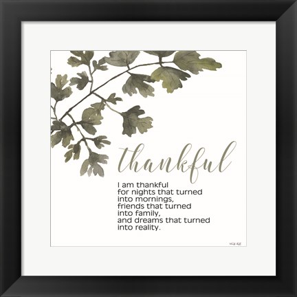 Framed Thankful Print