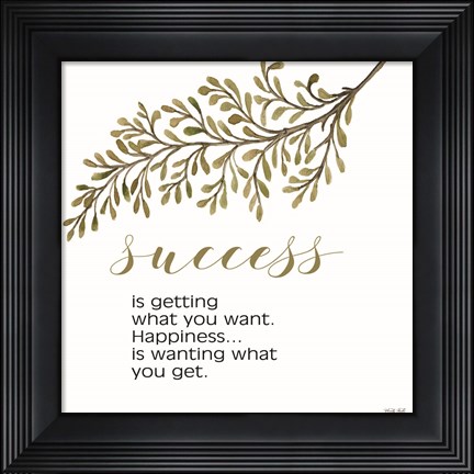 Framed Success Print